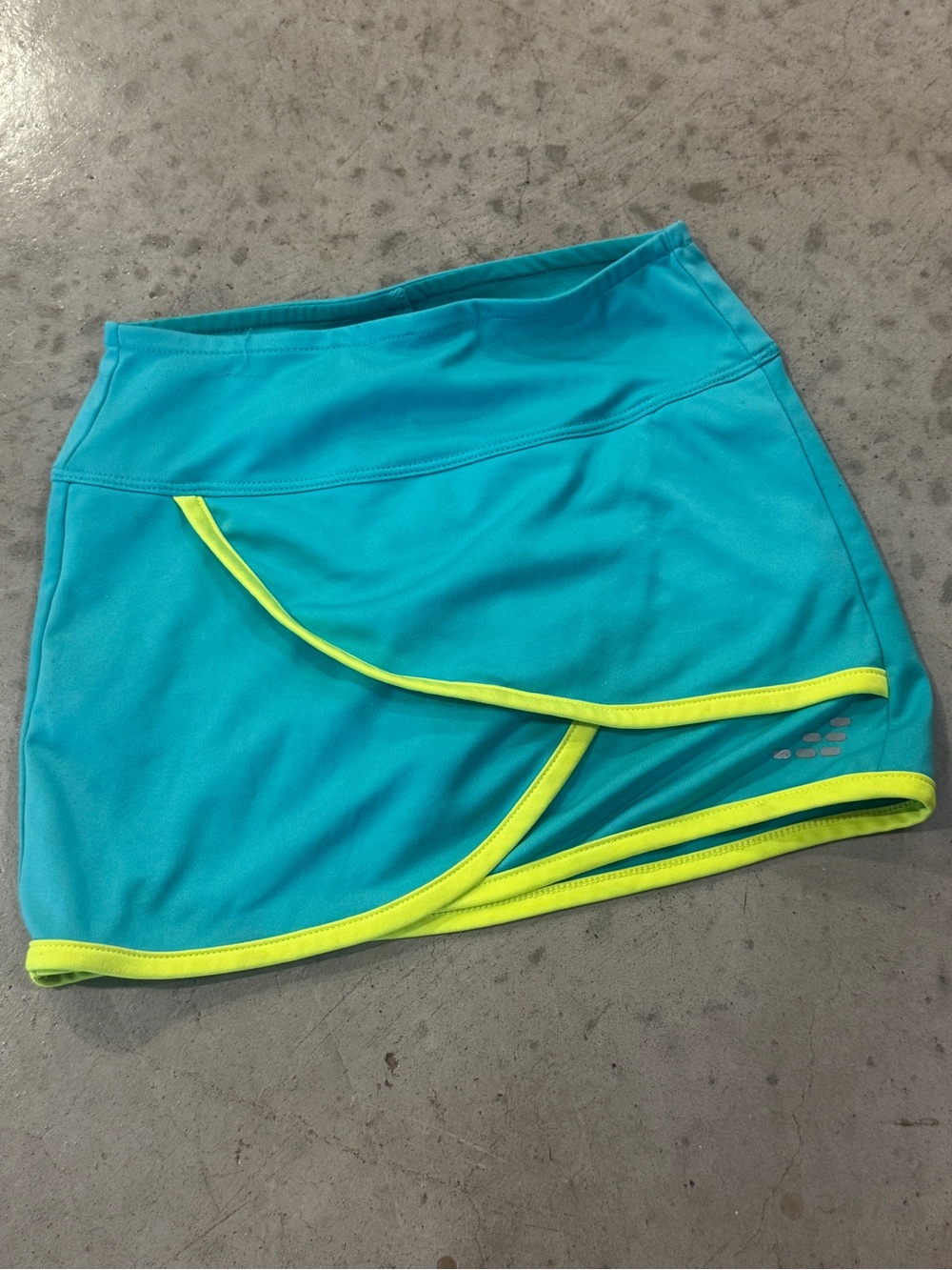 Athletic Skort with Neon Yellow Trim